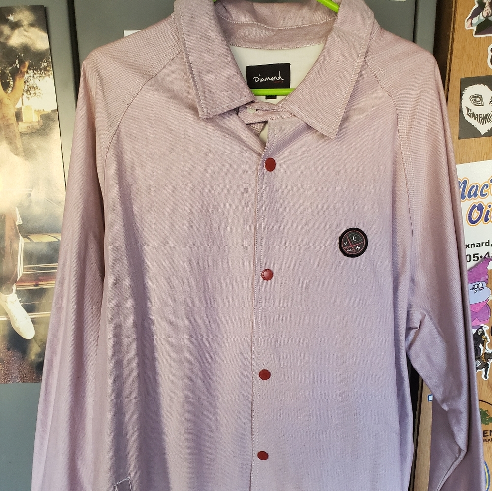 Nice salmon color wind breaker